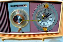 Charger l&#39;image dans la galerie, SOLD! - Oct 27, 2017 - TWILIGHT SPARKLE Purple And Pink Mid Century Retro 1963 Motorola Model C4P-143 Tube AM Clock Radio Rare Colors! - [product_type} - Motorola - Retro Radio Farm