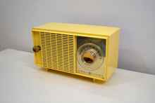 Charger l&#39;image dans la galerie, SOLD! - Oct 17, 2019 - Lemon Yellow Vintage 1959 General Electric Model T-129C Tube Radio Nice Sounding Nice Looking! - [product_type} - General Electric - Retro Radio Farm
