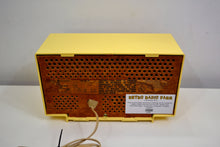 画像をギャラリービューアに読み込む, SOLD! - Oct 17, 2019 - Lemon Yellow Vintage 1959 General Electric Model T-129C Tube Radio Nice Sounding Nice Looking! - [product_type} - General Electric - Retro Radio Farm