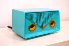 Load image into Gallery viewer, SOLD! - Oct. 22, 2018 - Turquoise 1959 Olympic Model 550-551 Tube AM Antique Radio - [product_type} - Olympic - Retro Radio Farm