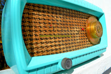 Load image into Gallery viewer, SOLD! - Nov 10, 2017 - TURQUOISE AND WICKER Retro Vintage 1949 Capehart Model 3T55B AM Tube Radio Totally Restored! - [product_type} - Capehart - Retro Radio Farm