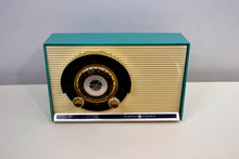 Load image into Gallery viewer, SOLD! - Oct 29, 2019 - Aqua and White Sputnik Era Vintage 1957 General Electric Model 862 AM Radio Blast-Off to Beauty! - [product_type} - General Electric - Retro Radio Farm