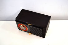 Load image into Gallery viewer, SOLD! - Nov 7, 2019 - Rich Sumptuous 1952 General Electric Model 60 AM Brown Bakelite Tube Clock Radio A Class Act! - [product_type} - General Electric - Retro Radio Farm