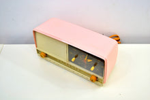 Load image into Gallery viewer, SOLD! - Feb 10, 2020 - Fairlane Pink 1956 RCA Victor 8-C-7FE Vintage Tube AM Clock Radio Very Fair Indeed! - [product_type} - RCA Victor - Retro Radio Farm