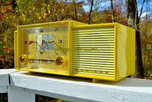 Load image into Gallery viewer, SOLD! - Nov 5, 2017 - MELLOW YELLOW Mid Century Vintage Retro 1959 Admiral 296 Tube AM Clock Radio Sounds Great! Rare Color! - [product_type} - Admiral - Retro Radio Farm