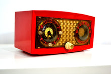 Load image into Gallery viewer, SOLD! - Oct 30, 2018 - Lantern Red 1954 Truetone D2419-A Tube AM Clock Radio - [product_type} - Truetone - Retro Radio Farm