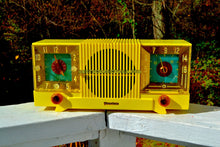 Charger l&#39;image dans la galerie, SOLD! - Nov 16, 2017 - SUNRISE YELLOW Mid Century 1952 Firestone Model 4-A-127 Tube AM Radio Cool Model Rare Color! - [product_type} - Firestone - Retro Radio Farm