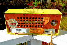 Load image into Gallery viewer, SOLD! - Nov 16, 2017 - SUNRISE YELLOW Mid Century 1952 Firestone Model 4-A-127 Tube AM Radio Cool Model Rare Color! - [product_type} - Firestone - Retro Radio Farm