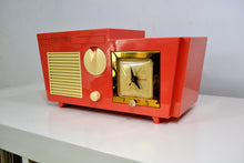 Load image into Gallery viewer, SOLD! - Dec 7, 2018 - Coral Pink 1955 Coronado Model 5CC Antique Clock Radio - [product_type} - Coronado - Retro Radio Farm