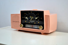 Load image into Gallery viewer, SOLD! - Dec 7, 2019 - Princess Pink 1957 General Electric Model 912D Tube AM Clock Radio Sounds and Looks Lovely! - [product_type} - General Electric - Retro Radio Farm