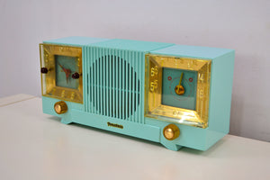Celeste Blue Mid Century 1952 Firestone Model 4-A-127 Vintage AM Radio Absolutely Stunning! - [product_type} - Firestone - Retro Radio Farm