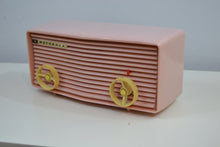 Load image into Gallery viewer, SOLD! - Aug 16, 2019 - Powder Pink 1957 Motorola 57R Tube AM Antique Radio Real Cutie! - [product_type} - Motorola - Retro Radio Farm