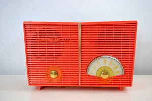 SOLD! - Apr 6, 2019 - Vintage 1958 Philco G826-124 AM Tube Radio in 'Flame' - [product_type} - Philco - Retro Radio Farm