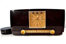 Load image into Gallery viewer, SOLD! - Dec. 3, 2018 - Amazon Echo Dot Ready Elegant 1955 General Electric Model 551 Vintage AM Clock Radio - [product_type} - General Electric - Retro Radio Farm
