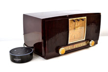 Charger l&#39;image dans la galerie, SOLD! - Dec. 3, 2018 - Amazon Echo Dot Ready Elegant 1955 General Electric Model 551 Vintage AM Clock Radio - [product_type} - General Electric - Retro Radio Farm