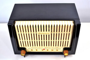 SOLD! - Nov 7, 2018 - Black and White 1955 Granco Model 7TAF FM Tube Antique Radio Rare and Sounds Great! - [product_type} - Granco - Retro Radio Farm