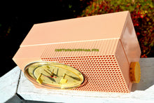 Charger l&#39;image dans la galerie, SOLD! - Jan 14, 2018 - BLUETOOTH MP3 UPGRADE ADDED - MAYFAIR PINK Mid Century Retro 1959 Sylvania Model 6001-2 Tube AM Clock Radio Creampuff! - [product_type} - Sylvania - Retro Radio Farm