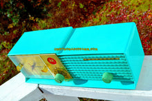 Load image into Gallery viewer, SOLD! - Dec 6, 2017 - LAGUNA AQUA Bi-level Retro Jetsons 1957 Motorola 57CD4A Tube AM Clock Radio Works Great! - [product_type} - Motorola - Retro Radio Farm
