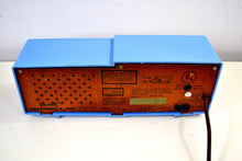 Load image into Gallery viewer, SOLD! - Mar 31, 2019 - Sweet Baby Blue Bi-level 1957 Motorola 57CD Tube AM Clock Radio - [product_type} - Motorola - Retro Radio Farm