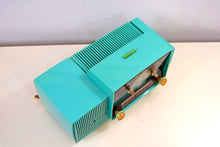 Load image into Gallery viewer, SOLD! - Nov 26, 2018 - True Turquoise 1957 General Electric Model 912D Tube AM Clock Radio - [product_type} - General Electric - Retro Radio Farm