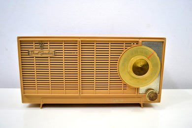 SOLD! - Jan 17, 2020 - Butterscotch Blonde Dual Speaker 1960 General Electric Model T-141A Tube Radio Don't Judge A Book By Its Cover!