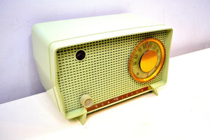 SOLD! - Nov. 21, 2019 - Julep Green Mid Century Retro Vintage 1956 RCA Victor Model 6-X-7 AM Tube Radio Excellent Condition! - [product_type} - RCA Victor - Retro Radio Farm