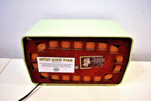 画像をギャラリービューアに読み込む, SOLD! - Nov. 21, 2019 - Julep Green Mid Century Retro Vintage 1956 RCA Victor Model 6-X-7 AM Tube Radio Excellent Condition! - [product_type} - RCA Victor - Retro Radio Farm