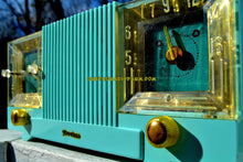 Load image into Gallery viewer, SOLD! - May 4, 2018 - CELESTE BLUE Mid Century 1952 Firestone Model 4-A-127 Tube AM Radio Cool Model Rare Color! - [product_type} - Firestone - Retro Radio Farm