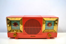 Load image into Gallery viewer, Salmon Pink 1952 Firestone Model 4-A-127 Vintage AM Radio Fantastic Catch! - [product_type} - Firestone - Retro Radio Farm