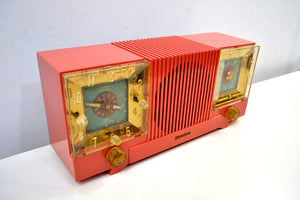 Bluetooth Ready To Go - Salmon Pink 1952 Firestone Model 4-A-127 Vintage AM Radio Fantastic Catch!