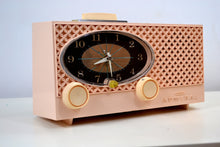 Load image into Gallery viewer, SOLD! - July 16, 2019 - Pink Lace 1959 Admiral Y3354 Antique Tube AM Clock Radio - [product_type} - Admiral - Retro Radio Farm
