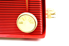 Load image into Gallery viewer, SOLD! - March 13, 2019 - Bluetooth MP3 Ready - Apple Red 1959 Motorola Model A1R-15 Tube AM Radio - [product_type} - Motorola - Retro Radio Farm