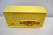 Load image into Gallery viewer, SOLD! - Jan. 8, 2020 - Limoncello Yellow Mid Century 1961 Philco Model K822-124 Tube AM Radio Cool Color! - [product_type} - Philco - Retro Radio Farm