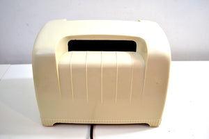 Tusk Ivory Art Deco Industrial 1946 Addison Model 55 Bakelite AM Vacuum Tube Radio with Toaster Envy! - [product_type} - Addison - Retro Radio Farm