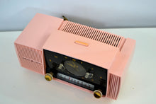 Charger l&#39;image dans la galerie, SOLD! - Dec 5, 2018 - Rose Pink 1957 General Electric Model 912D Tube AM Clock Radio - [product_type} - General Electric - Retro Radio Farm