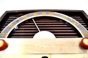 SOLD! - Feb. 11, 2020 - Sienna Brown 1950 Motorola Model 59X Tube AM Antique Radio Nice Performer Very Easy On The Eyes and Ears! - [product_type} - Motorola - Retro Radio Farm