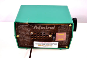 SOLD! |- Dec. 17, 2018 - Bluetooth MP3 Ready - Green 1959 Admiral Model 4L28A AM Vintage Radio - [product_type} - Admiral - Retro Radio Farm