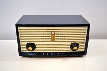 画像をギャラリービューアに読み込む, SOLD! - Dec 16, 2019 - Slate Blue Grey Vintage 1957 Zenith A508B AM Tube Radio Little Sound Blaster! - [product_type} - Zenith - Retro Radio Farm