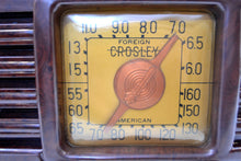 画像をギャラリービューアに読み込む, SOLD! - Dec. 12, 2019 - Walnut Bakelite Art Deco 1940 Crosley Model 13 AM Vacuum Tube Radio Sounds Fantastic! - [product_type} - Crosley - Retro Radio Farm