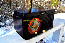 Load image into Gallery viewer, SOLD! - Dec 13, 2017 - Art Deco 1952 General Electric Model 60 AM Brown Bakelite Tube Clock Radio Totally Restored! - [product_type} - General Electric - Retro Radio Farm