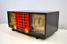 Load image into Gallery viewer, SOLD! - Dec. 11, 2019 - Ebony Black and Red Mid Century 1955 Zenith Model R623G AM Tube Radio Sleek and Sassy Sounds Great! - [product_type} - Zenith - Retro Radio Farm