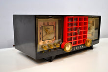 画像をギャラリービューアに読み込む, SOLD! - Dec. 11, 2019 - Ebony Black and Red Mid Century 1955 Zenith Model R623G AM Tube Radio Sleek and Sassy Sounds Great! - [product_type} - Zenith - Retro Radio Farm