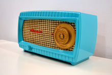 Load image into Gallery viewer, SOLD! - Dec 12, 2019 - TURQUOISE AND WICKER Vintage 1949 Capehart Model 3T55B AM Vacuum Tube Radio Totally Restored! - [product_type} - Capehart - Retro Radio Farm