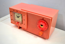 Charger l&#39;image dans la galerie, SOLD! - Jan. 19, 2020 - Rouge Pink 1959 Westinghouse Model H540T5A Vacuum Tube AM Clock Radio Seductive Looking and Sounding! - [product_type} - Westinghouse - Retro Radio Farm