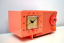 Charger l&#39;image dans la galerie, SOLD! - Jan. 19, 2020 - Rouge Pink 1959 Westinghouse Model H540T5A Vacuum Tube AM Clock Radio Seductive Looking and Sounding! - [product_type} - Westinghouse - Retro Radio Farm