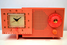 Load image into Gallery viewer, SOLD! - Jan. 19, 2020 - Rouge Pink 1959 Westinghouse Model H540T5A Vacuum Tube AM Clock Radio Seductive Looking and Sounding! - [product_type} - Westinghouse - Retro Radio Farm