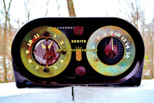 画像をギャラリービューアに読み込む, SOLD! - Dec 31, 2017 - OWL EYES Mid Century Retro Vintage 1950 Zenith 5-G-03B AM Tube Clock Radio Works Great! - [product_type} - Zenith - Retro Radio Farm