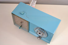 Load image into Gallery viewer, SOLD! - May 24, 2019 - Powder Blue 1959 General Electric Model C-404B Tube AM Clock Radio With Issues - [product_type} - General Electric - Retro Radio Farm