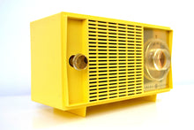 Load image into Gallery viewer, SOLD! - Dec 27, 2018 - Hello Yellow Mid Century Vintage 1959 General Electric Model T-129C Tube Radio Super Rare Color! - [product_type} - General Electric - Retro Radio Farm