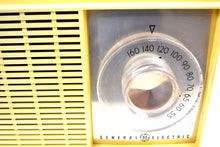 Load image into Gallery viewer, SOLD! - Dec 27, 2018 - Hello Yellow Mid Century Vintage 1959 General Electric Model T-129C Tube Radio Super Rare Color! - [product_type} - General Electric - Retro Radio Farm